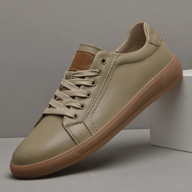 Carlo Leather Sneakers - Stylish Comfort with Cushioned Insole