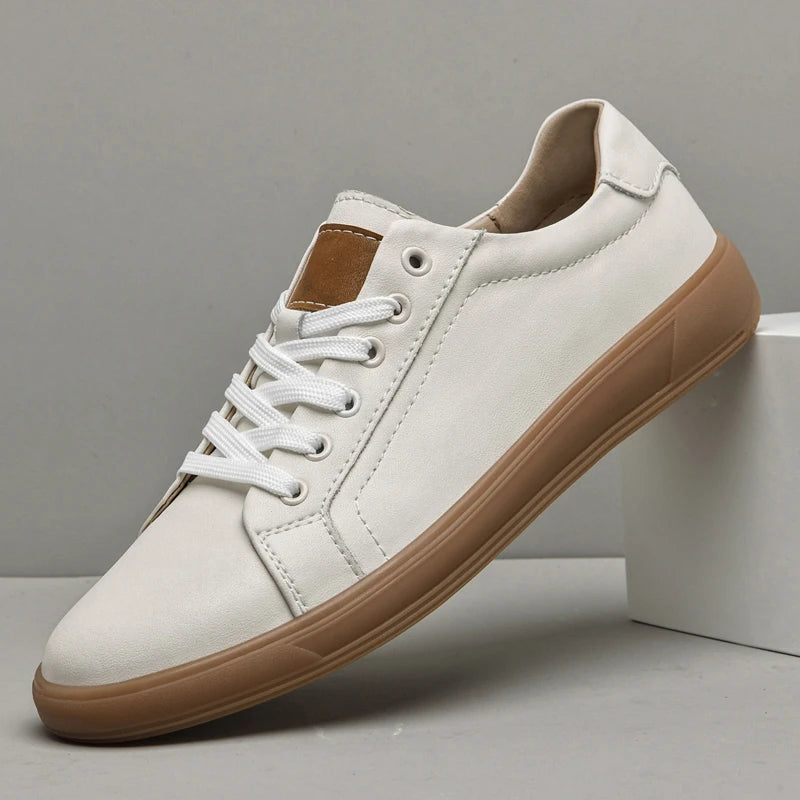 Carlo Leather Sneakers - Stylish Comfort with Cushioned Insole