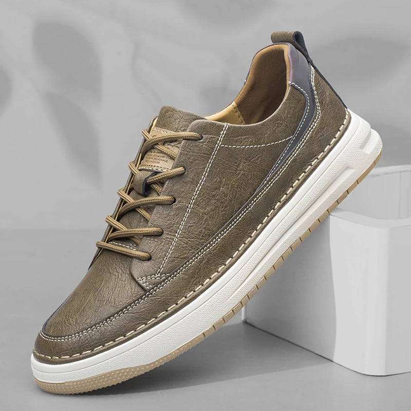Halston Arc Leather Sneakers - Luxurious Comfort & Stylish Design