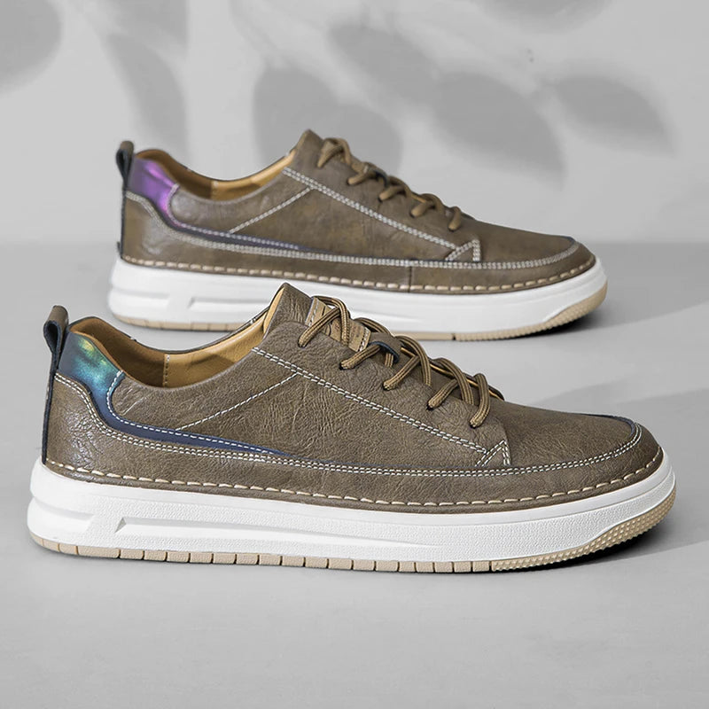Halston Arc Leather Sneakers - Luxurious Comfort & Stylish Design