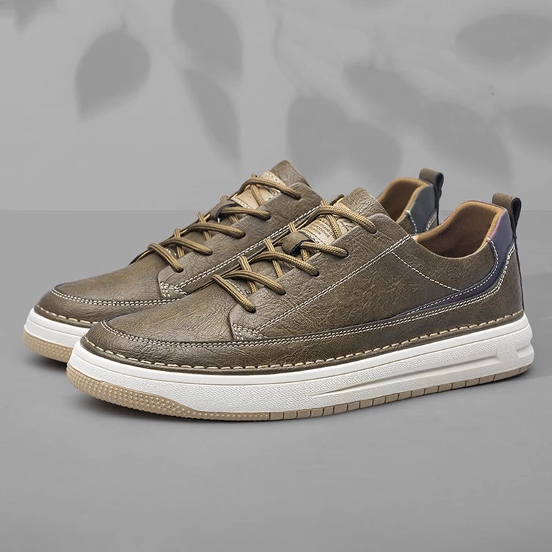 Halston Arc Leather Sneakers - Luxurious Comfort & Stylish Design