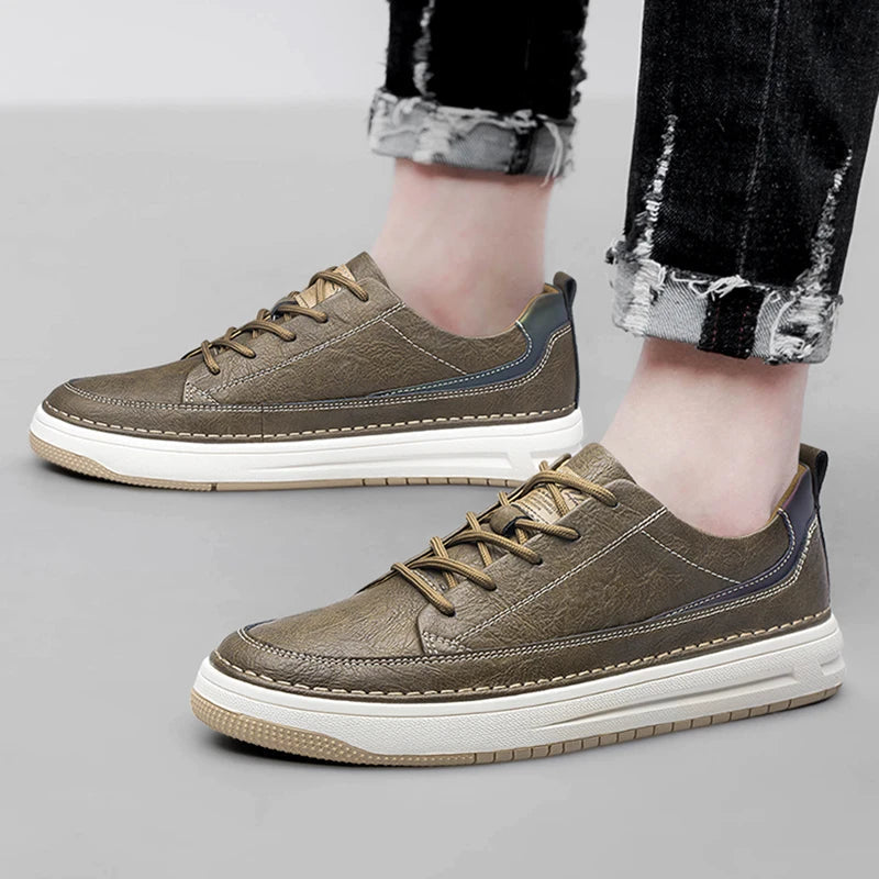 Halston Arc Leather Sneakers - Luxurious Comfort & Stylish Design
