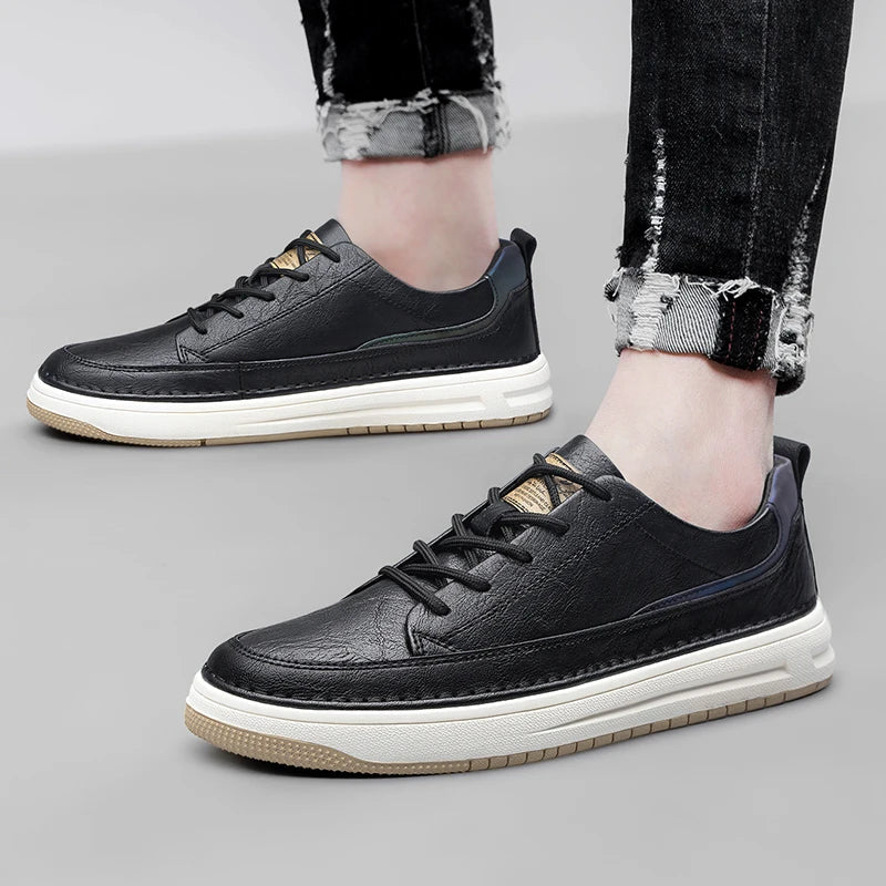 Halston Arc Leather Sneakers - Luxurious Comfort & Stylish Design