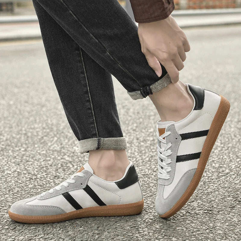 Leather Sneakers - All-Day Comfort with Sleek Design
