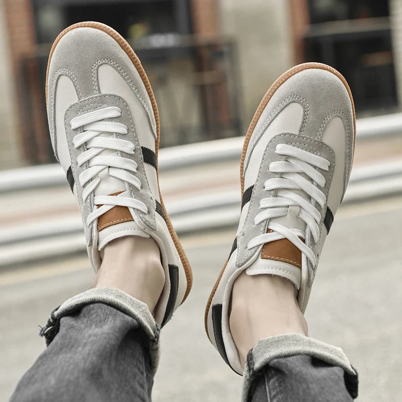 Leather Sneakers - All-Day Comfort with Sleek Design