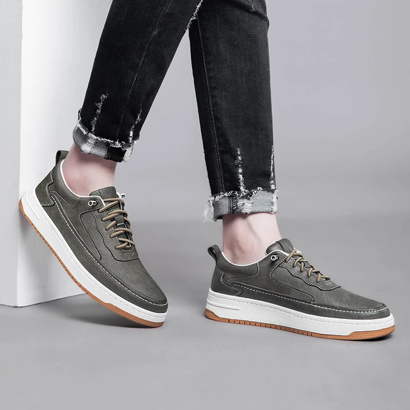 Urban Drop Leather Sneakers - All-Day Comfort & Stylish Design