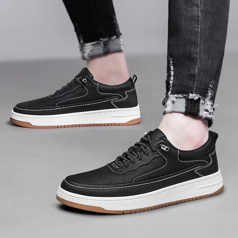 Urban Drop Leather Sneakers - All-Day Comfort & Stylish Design