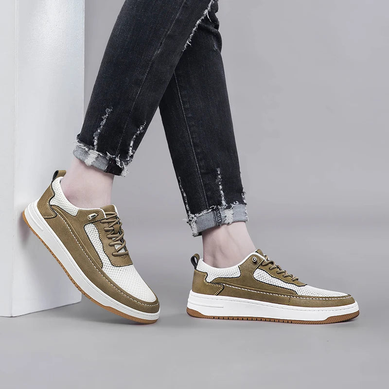 Urban Drop Leather Sneakers - All-Day Comfort & Stylish Durability