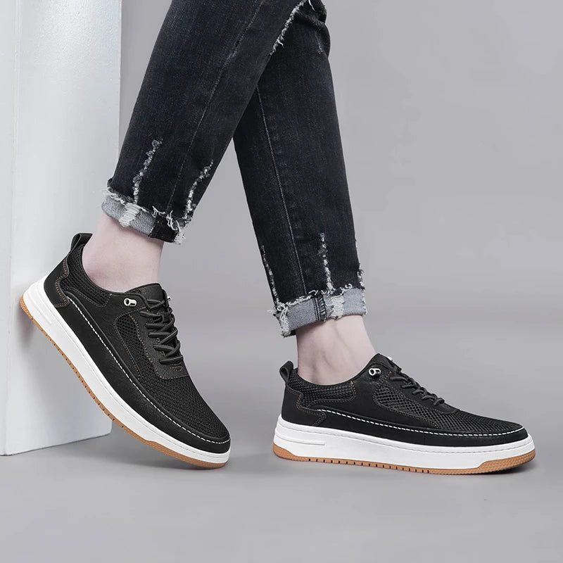Urban Drop Leather Sneakers - All-Day Comfort & Stylish Durability