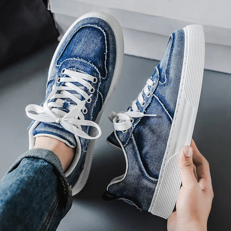 Vanton Denim Sneakers - Lightweight, Breathable, All-Day Comfort