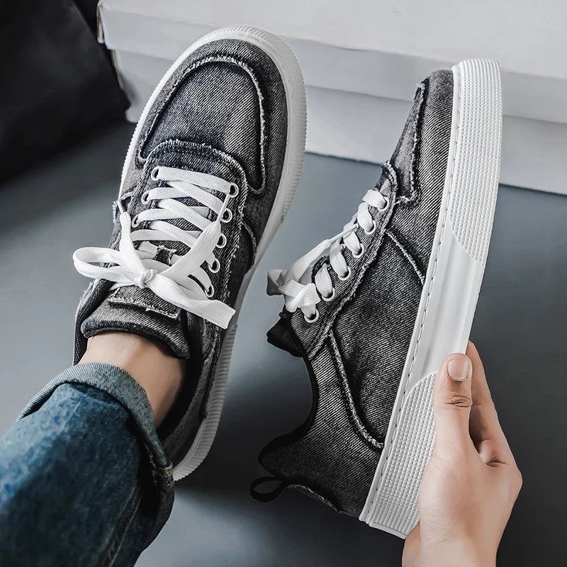 Vanton Denim Sneakers - Lightweight, Breathable, All-Day Comfort