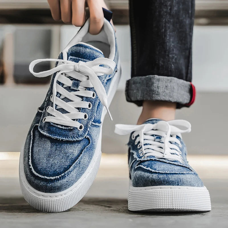 Vanton Denim Sneakers - Lightweight, Breathable, All-Day Comfort