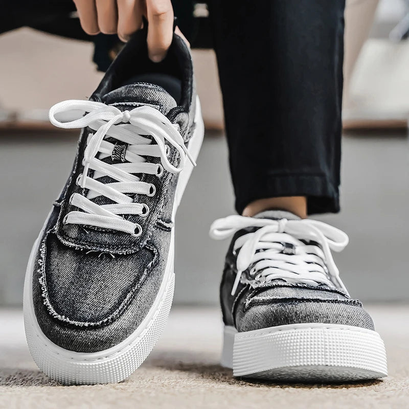 Vanton Denim Sneakers - Lightweight, Breathable, All-Day Comfort