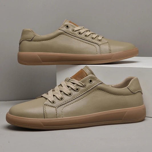 Carlo Leather Sneakers - Stylish Comfort with Cushioned Insole