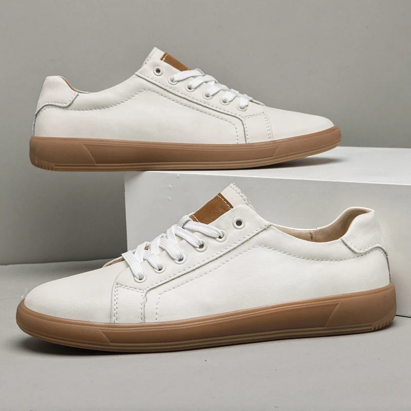 Carlo Leather Sneakers - Stylish Comfort with Cushioned Insole