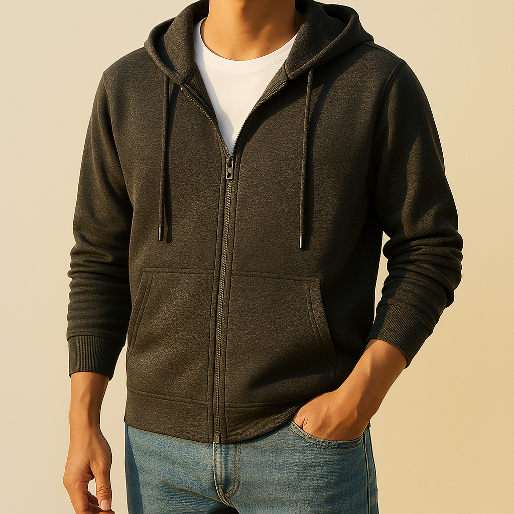 Delta Zip-Up Hoodie - Ultimate Comfort & Style for Men
