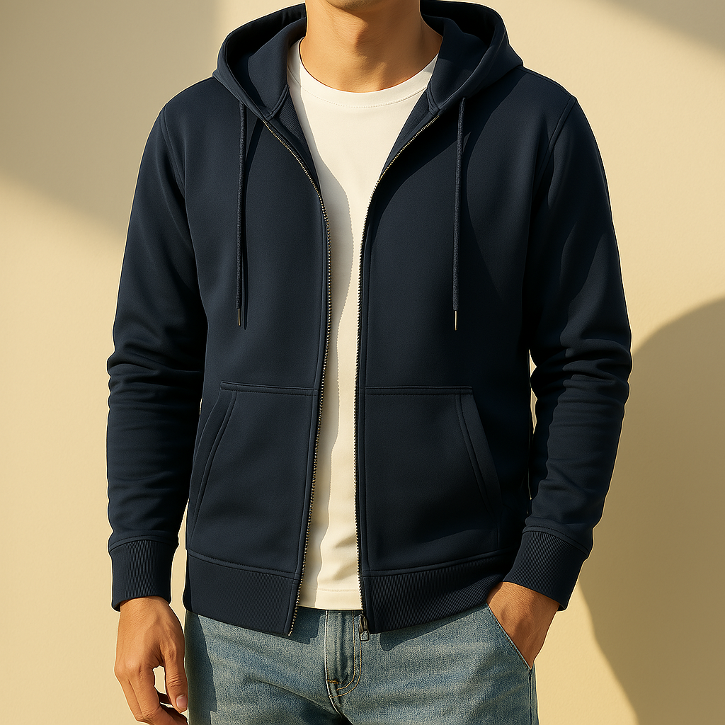 Delta Zip-Up Hoodie - Ultimate Comfort & Style for Men