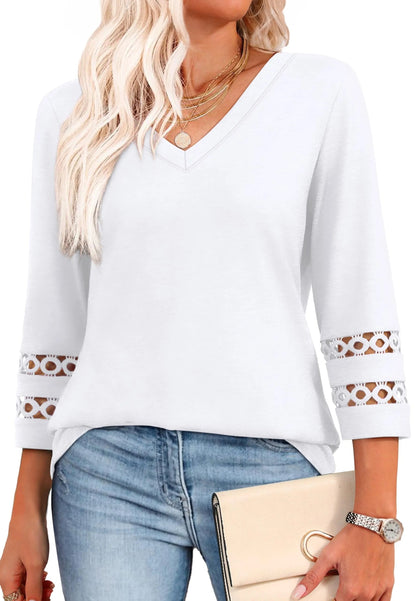 Emma Women's V-Neck Tops - Stylish & Comfortable Going Out Tops