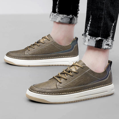 Halston Arc Leather Sneakers - Luxurious Comfort & Stylish Design