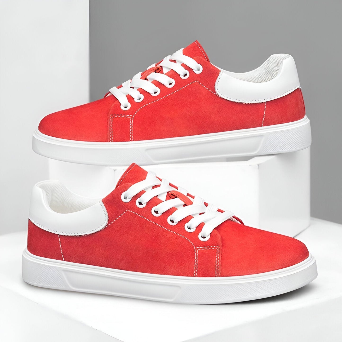 Leather Sneakers - All-Day Comfort with Stylish Design