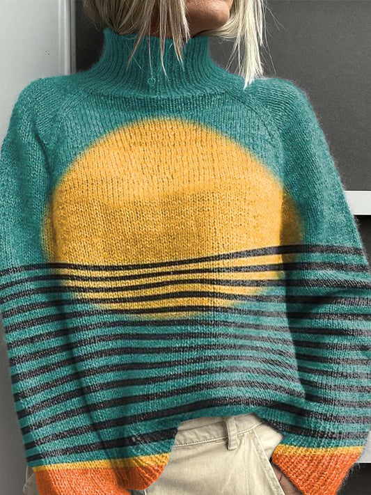 Lightweight Mens Turtleneck Sweater - Breathable Comfort for Summer