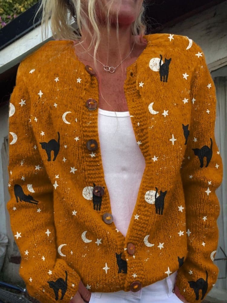 Lovely Women's Cardigan - Floral Design, Cozy & Stylish