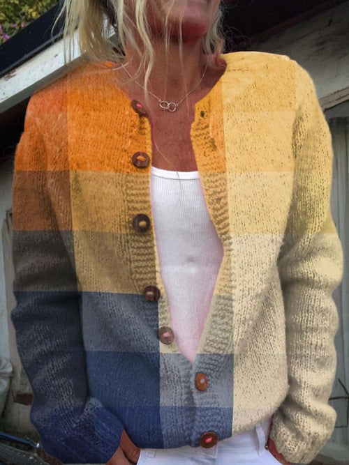Lovely Women's Cardigan - Floral Design, Cozy & Stylish