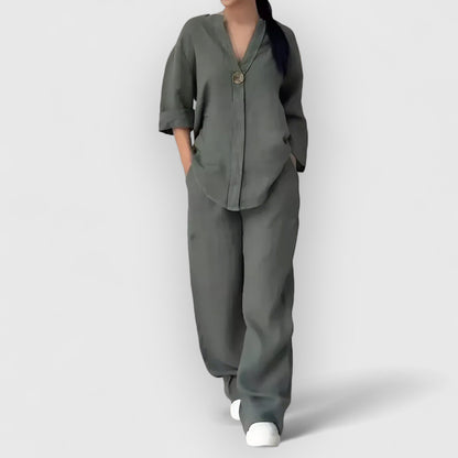 Margherita™ Two-Piece Linen Set