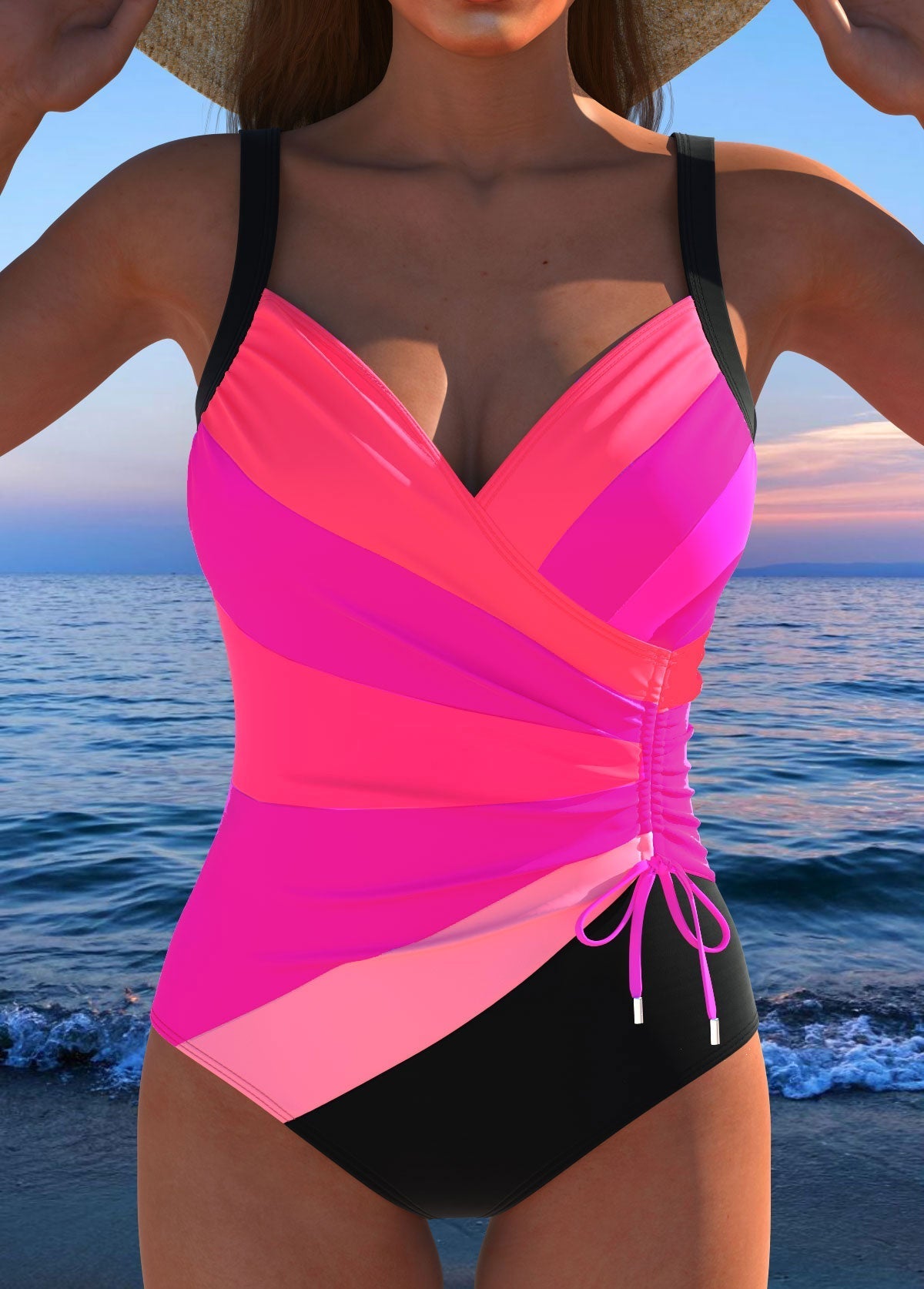 Maria™ One Piece Swimsuit - Tummy Control & Flattering Ruching