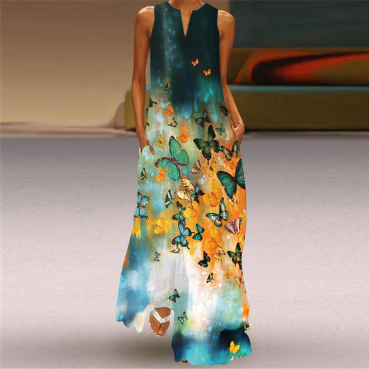 Sleeveless White Maxi Dress - Effortless Summer Style for Women