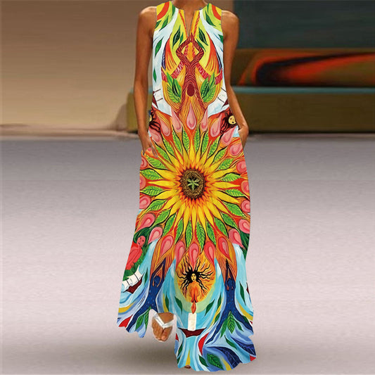Sleeveless White Maxi Dress - Effortless Summer Style for Women