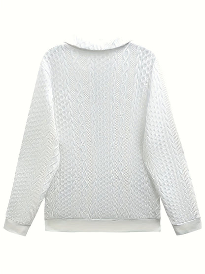Sofie – Elegant Long Sleeve Zipper Pocket Sweatshirt