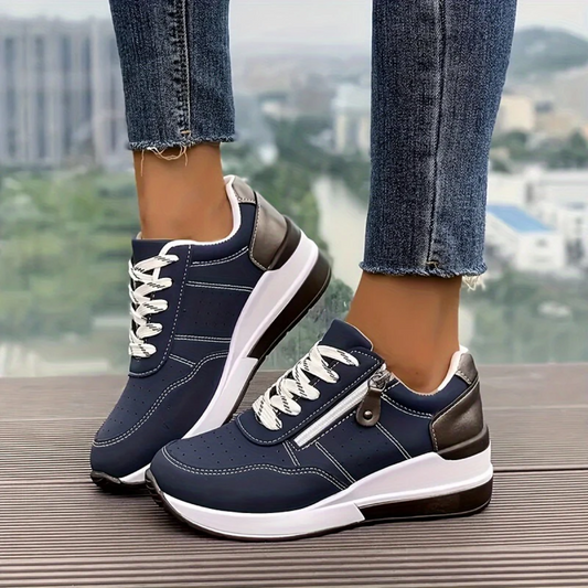 Tamara Sneakers - Lightweight Orthopedic Support & Side Zipper Ease