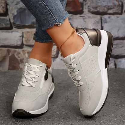 Tamara Sneakers - Lightweight Orthopedic Support & Side Zipper Ease
