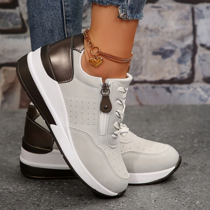 Tamara Sneakers - Lightweight Orthopedic Support & Side Zipper Ease
