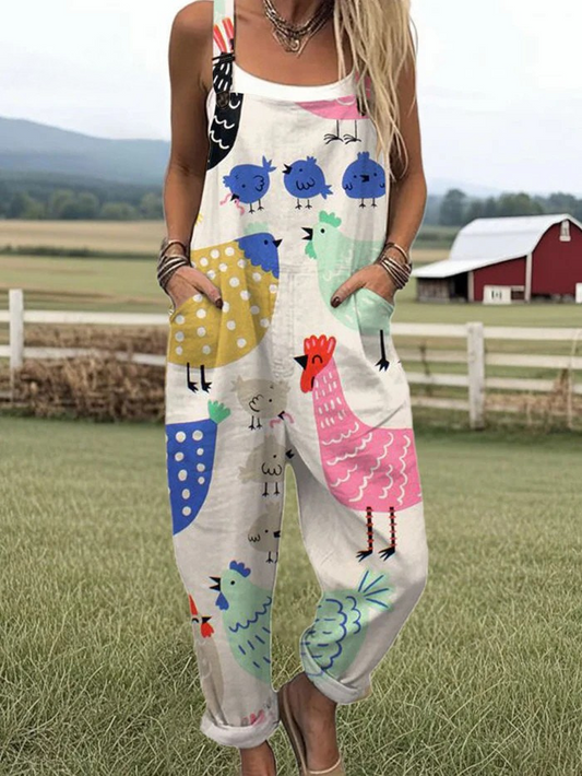 Vintage Wide Leg Jumpsuit for Women - Stylish Comfort & Versatility