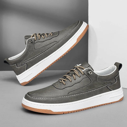 Urban Drop Leather Sneakers - All-Day Comfort & Stylish Design