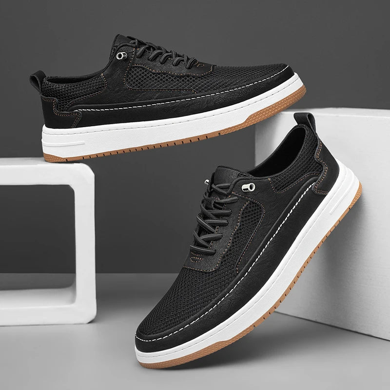 Urban Drop Leather Sneakers - All-Day Comfort & Stylish Durability