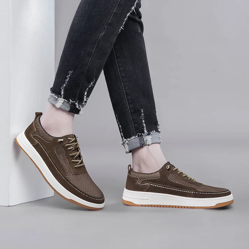 Urban Drop Leather Sneakers - All-Day Comfort & Stylish Durability