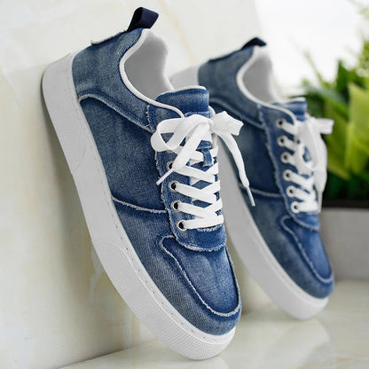 Vanton Denim Sneakers - Lightweight, Breathable, All-Day Comfort