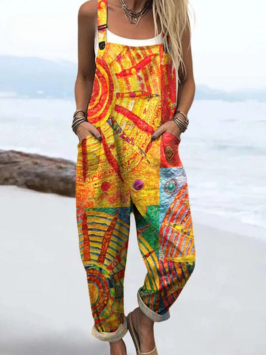 Vintage Floral Jumpsuit Women - Effortless Style & All-Day Comfort