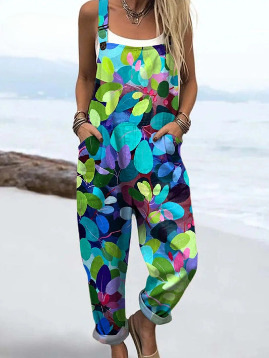 Vintage Floral Jumpsuit Women - Effortless Style & All-Day Comfort