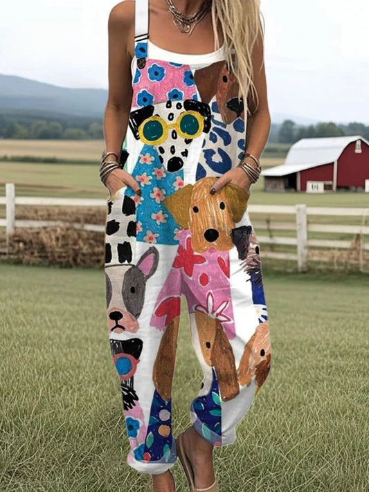 Vintage Floral Jumpsuit Women - Effortless Style & All-Day Comfort