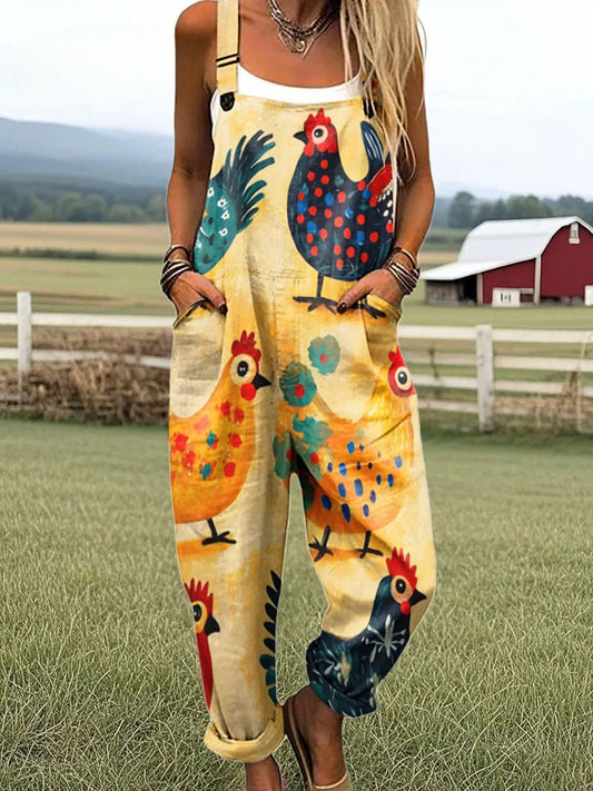 Vintage Floral Jumpsuit Women - Effortless Style & All-Day Comfort