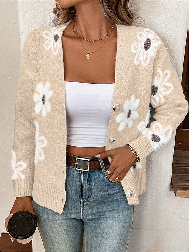 Cloe | Women's Long Knitted Cardigan - Cozy Style for Every Occasion
