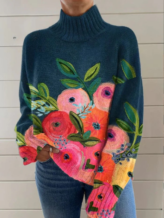 Womens Sweater - Lightweight Turtleneck for Breathable Summer Comfort
