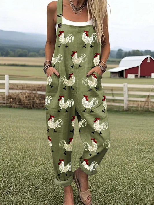 Vintage Floral Jumpsuit Women - Effortless Style & All-Day Comfort