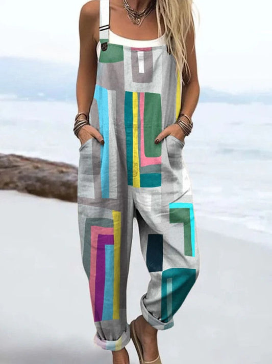 Vintage Floral Jumpsuit Women - Effortless Style & All-Day Comfort