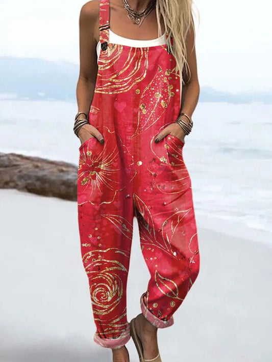 Vintage Floral Jumpsuit Women - Effortless Style & All-Day Comfort